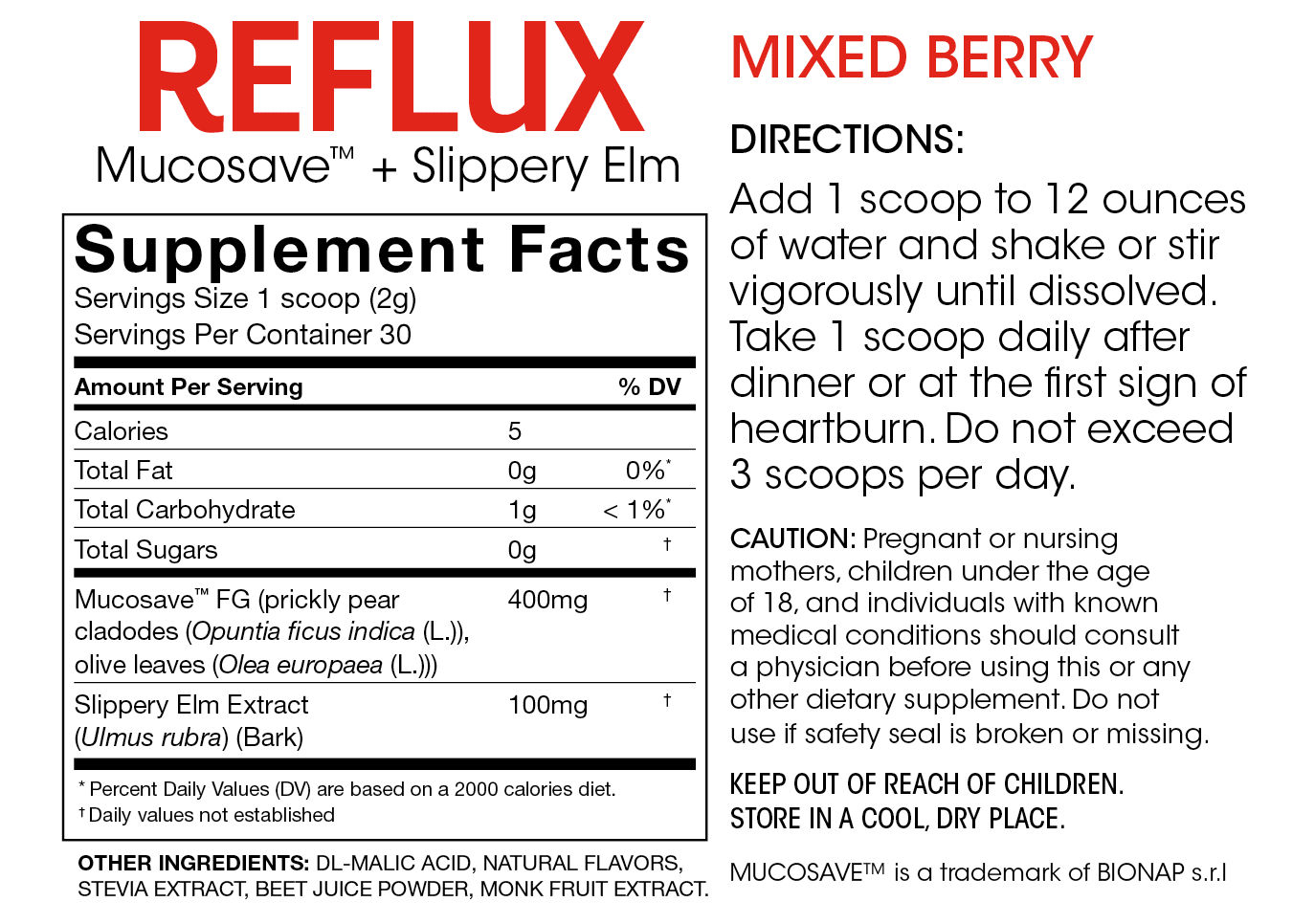 Reflux - Mucosal Support for Acid Issues!